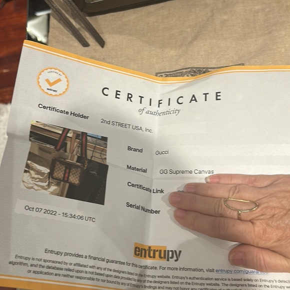 Gucci GG Supreme Web Ophidia Top Handle Bag - Picture 12 of 13